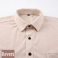 Chemise décontractée à manches longues et col boutonné pour homme