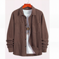 Chemise décontractée à manches longues et col boutonné pour homme