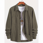 Chemise décontractée à manches longues et col boutonné pour homme
