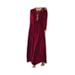 Robe longue élégante en velours pour femmes