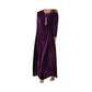 Robe longue élégante en velours pour femmes