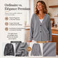Cardigan en maille velours côtelé col V pour femme