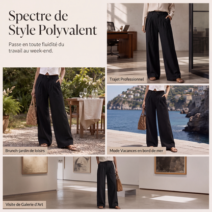 Pantalon large d'été respirant pour femme