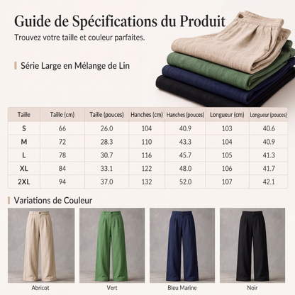 Pantalon large d'été respirant pour femme
