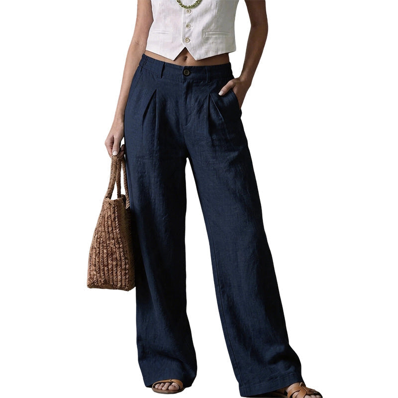Pantalon large d'été respirant pour femme