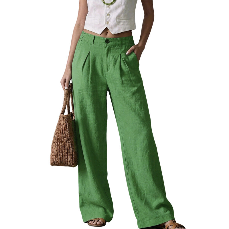 Pantalon large d'été respirant pour femme