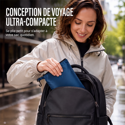 Poncho de pluie à capuche unisexe, imperméable et léger
