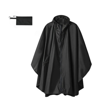 Poncho de pluie à capuche unisexe, imperméable et léger