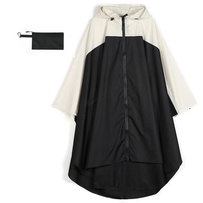 Poncho de pluie à capuche unisexe, imperméable et léger