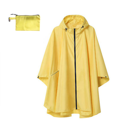 Poncho de pluie à capuche unisexe, imperméable et léger