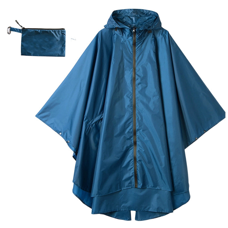 Poncho de pluie à capuche unisexe, imperméable et léger