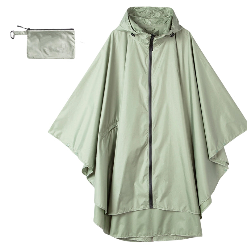 Poncho de pluie à capuche unisexe, imperméable et léger