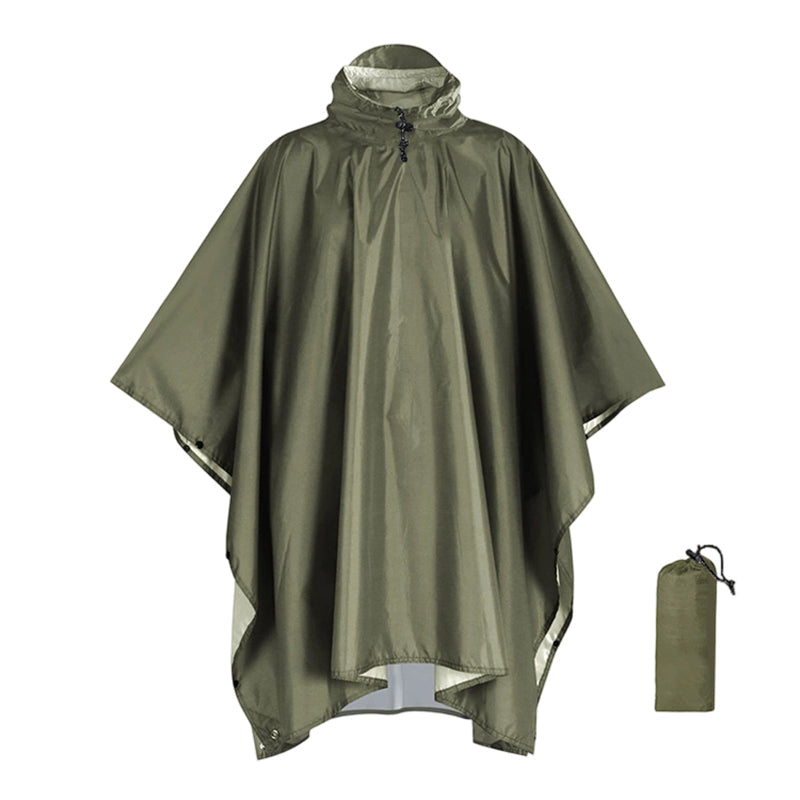 Poncho de pluie à capuche unisexe, imperméable et léger