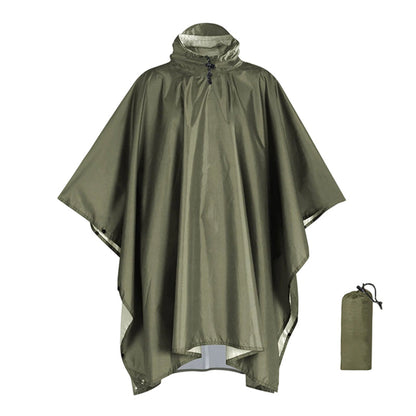 Poncho de pluie à capuche unisexe, imperméable et léger
