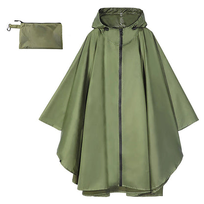 Poncho de pluie à capuche unisexe, imperméable et léger