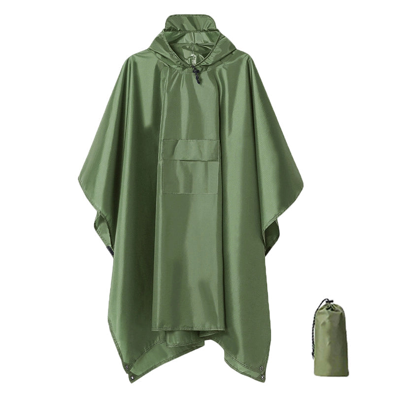 Poncho de pluie à capuche unisexe, imperméable et léger