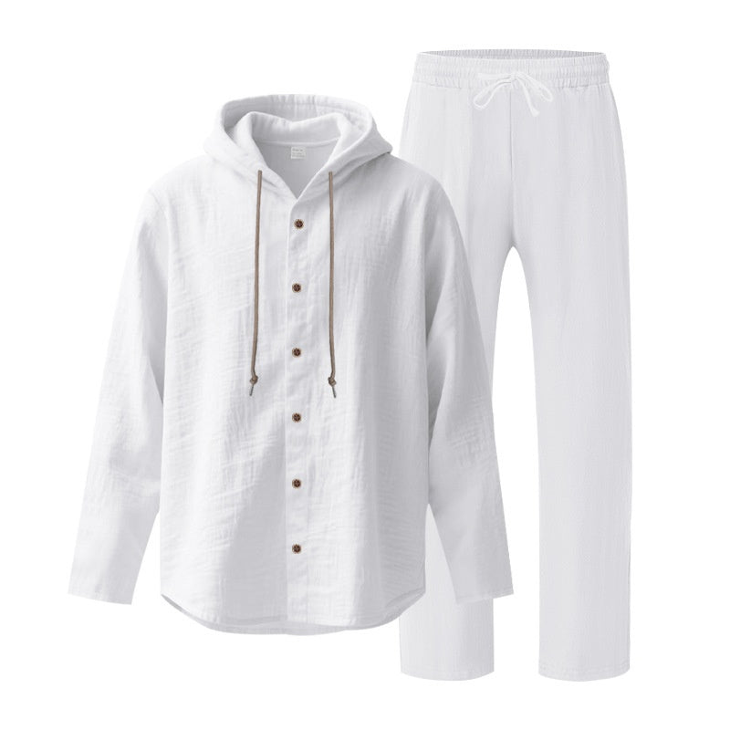 Tenue de plage en lin respirant pour homme【Livraison gratuite】