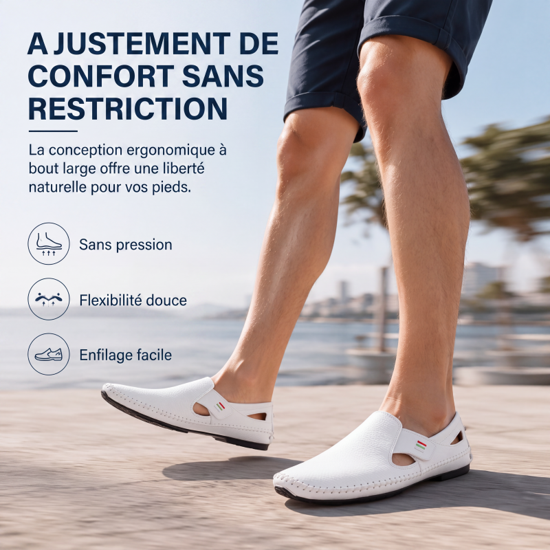 Mocassins décontractés pour homme, enfilables et respirants