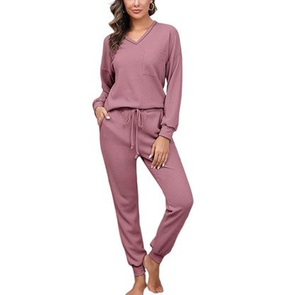 Ensemble de détente pour femme : haut à manches longues et pantalon de jogging