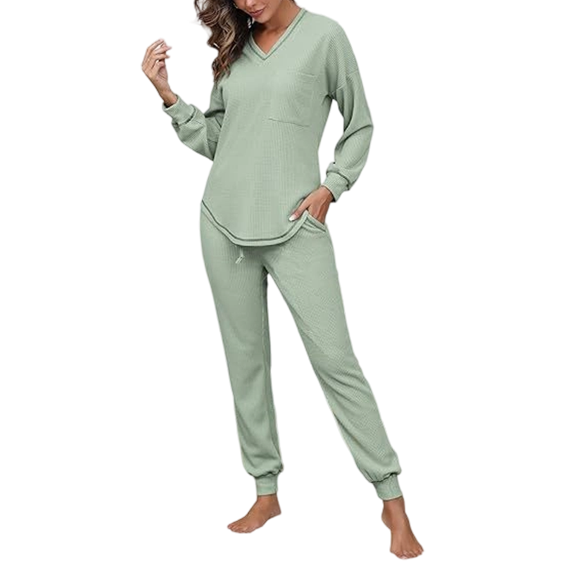 Ensemble de détente pour femme : haut à manches longues et pantalon de jogging