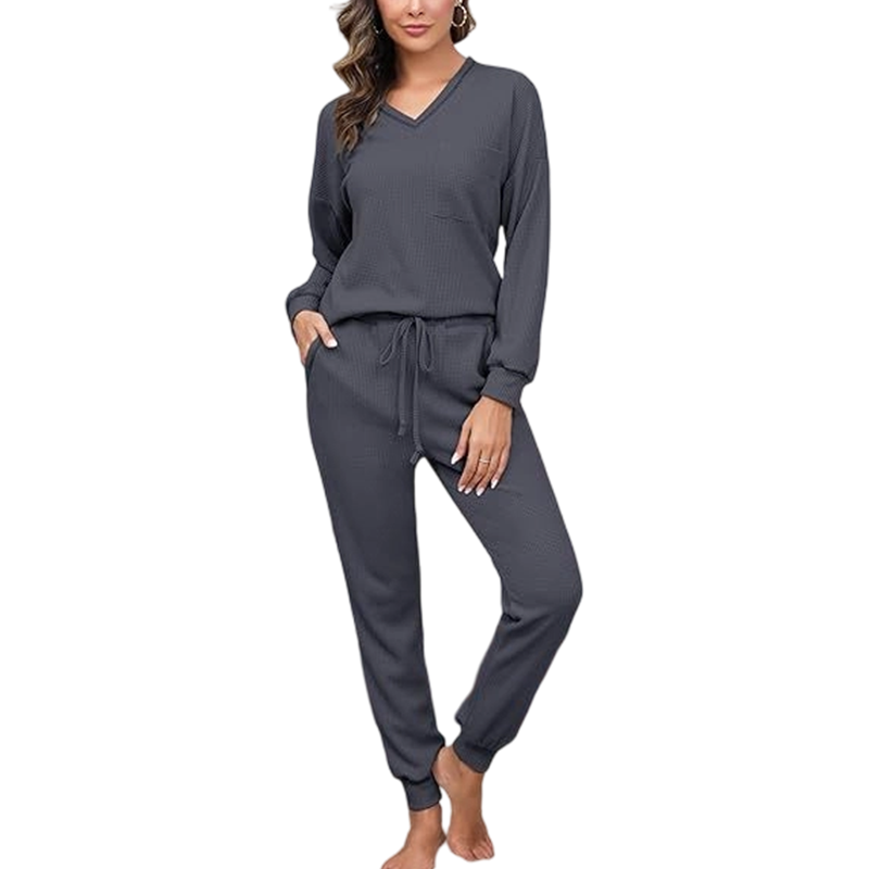 Ensemble de détente pour femme : haut à manches longues et pantalon de jogging