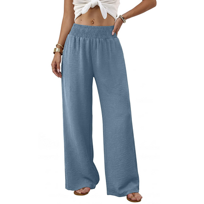 Pantalon taille haute pour femme à imprimé léopard