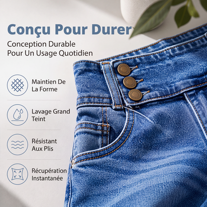 Jean évasé stretch pour femme