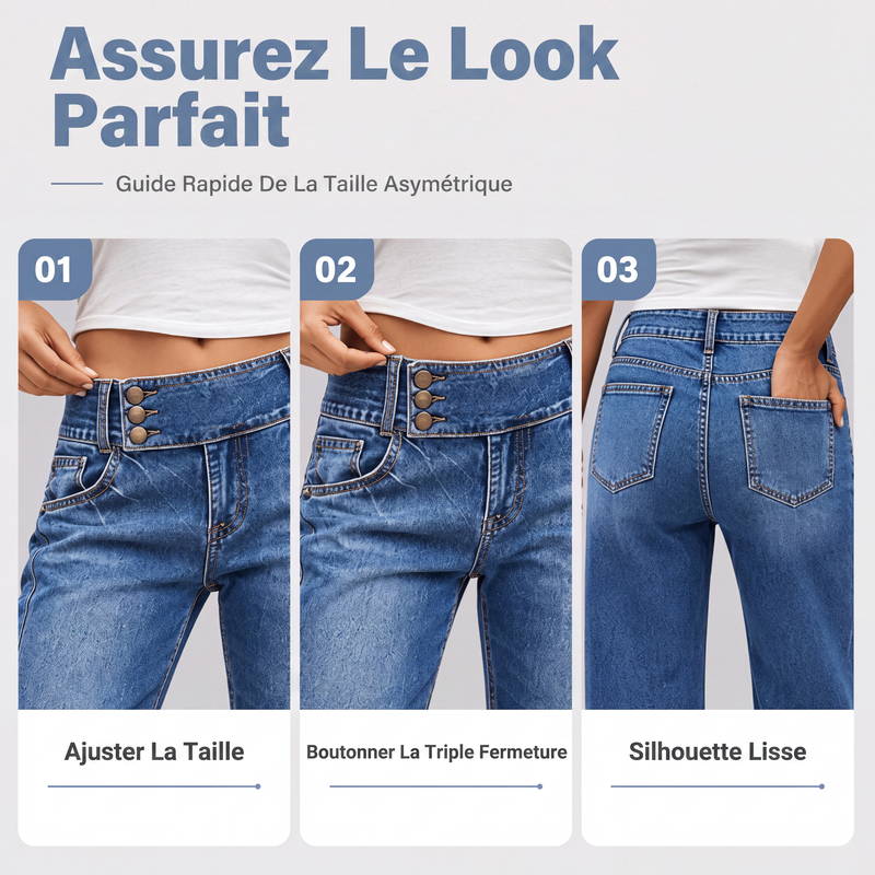 Jean évasé stretch pour femme