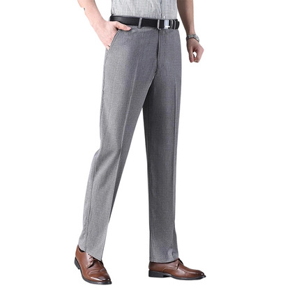 Pantalons décontractés en soie glacée pour homme