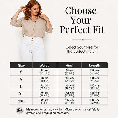 Pantalon skinny élastique à taille haute pour femme