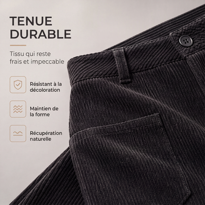 Pantalon large décontracté coupe relax pour femme