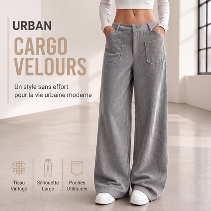 Pantalon large décontracté coupe relax pour femme