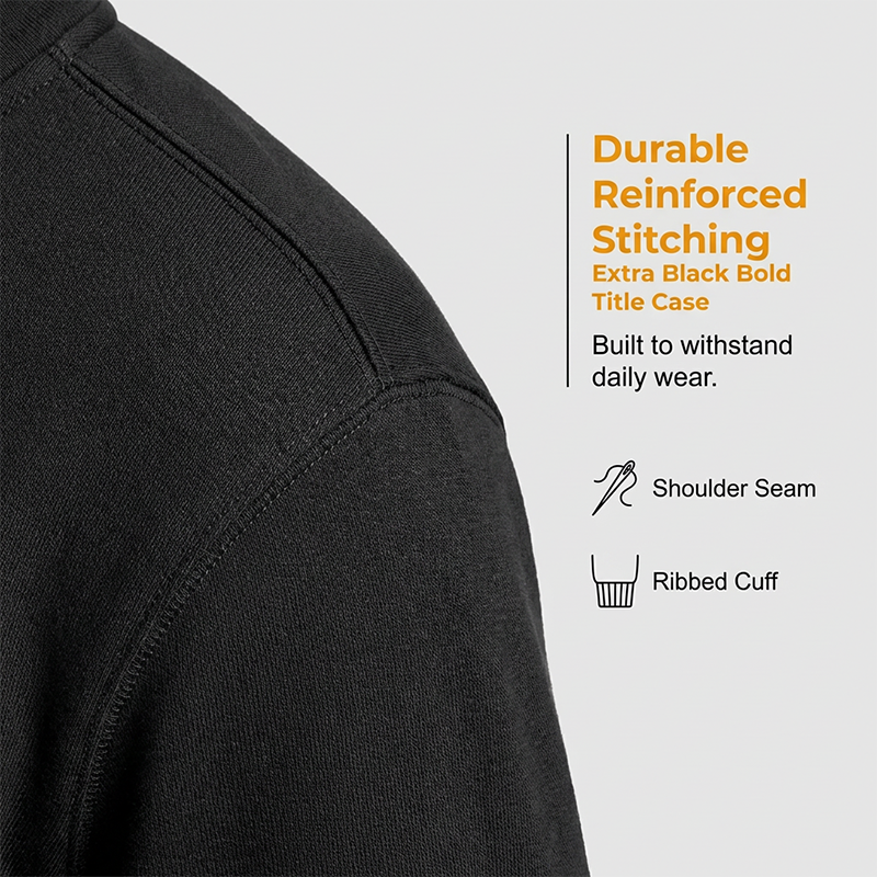 Sweat-shirt haut de gamme à col zippé