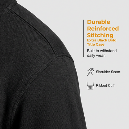 Sweat-shirt haut de gamme à col zippé