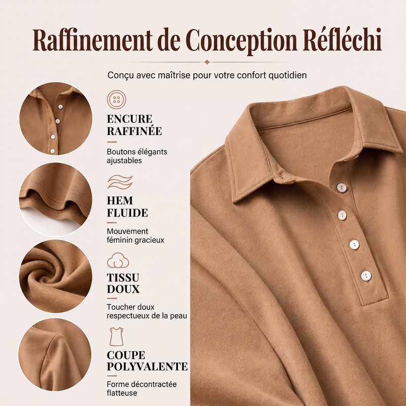Robe pull en maille à manches longues pour femme