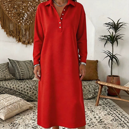 Robe pull en maille à manches longues pour femme