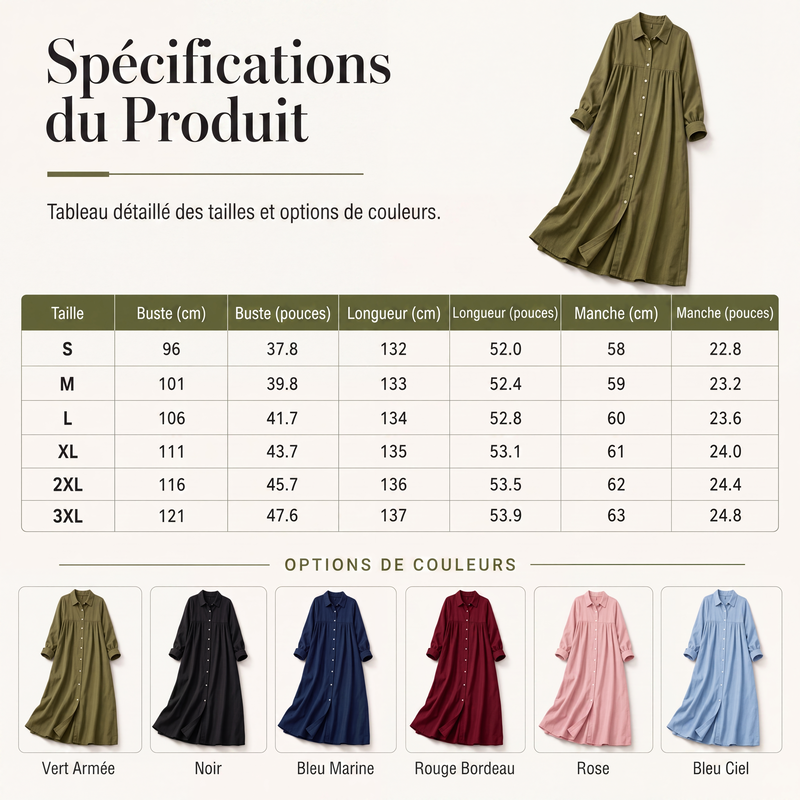 Robe longue Confort sans effort