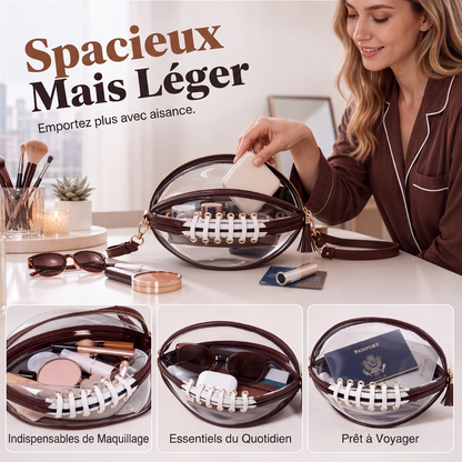 Trousse de maquillage transparente