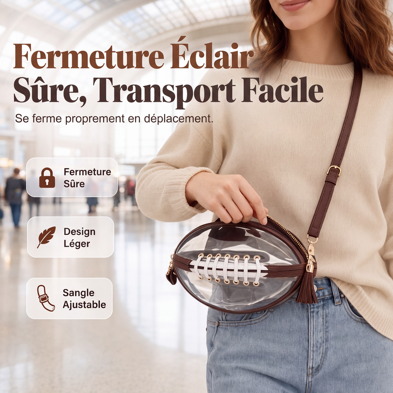 Trousse de maquillage transparente