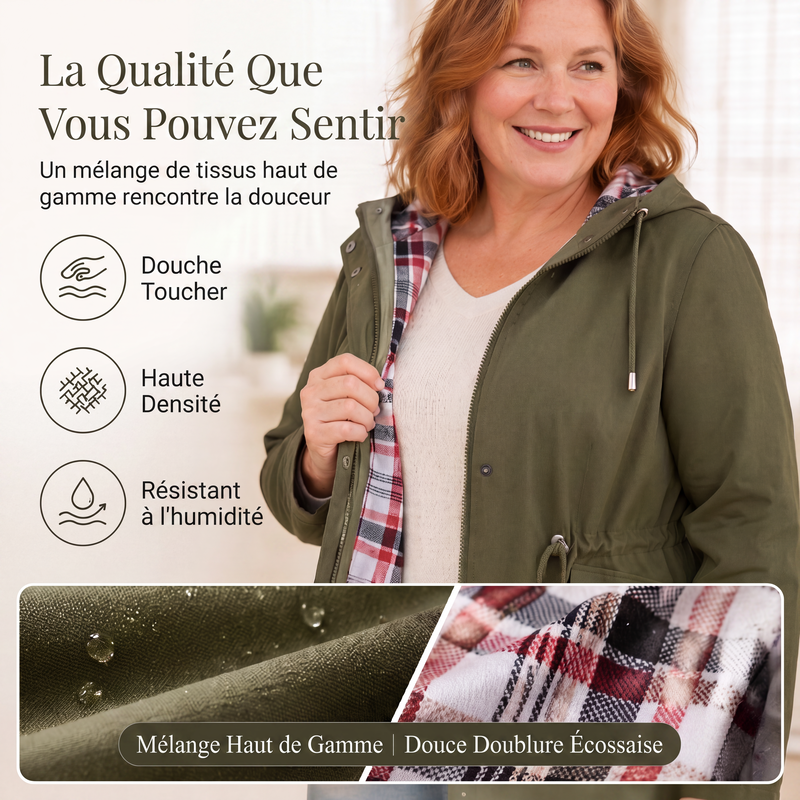 ⏰ DERNIER JOUR DES SOLDES : -50 % ✨ Veste Femme Chic, Légère & Imperméable 🧥