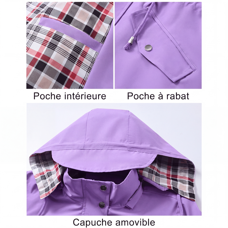 ⏰ DERNIER JOUR DES SOLDES : -50 % ✨ Veste Femme Chic, Légère & Imperméable 🧥