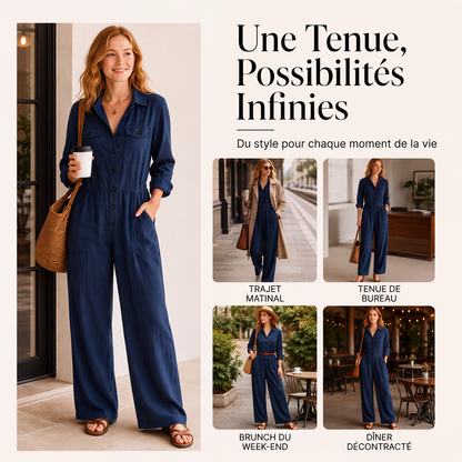 ✨ UNE PIÈCE, TOUT LE STYLE | Combinaison Cargo à Jambes Larges -50%