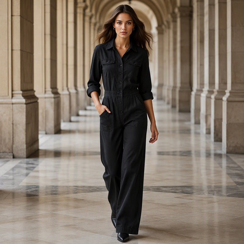 ✨ UNE PIÈCE, TOUT LE STYLE | Combinaison Cargo à Jambes Larges -50%