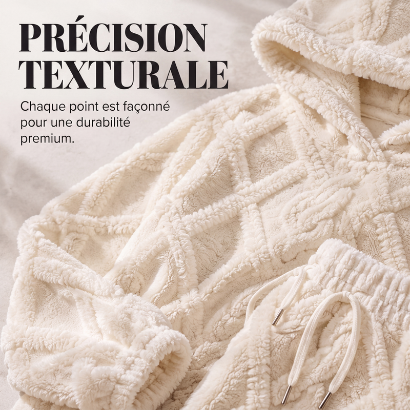❄️ Douceur d’Hiver | Ensemble Femme 2 Pièces Texturé & Cocooning⚡ Livraison gratuite