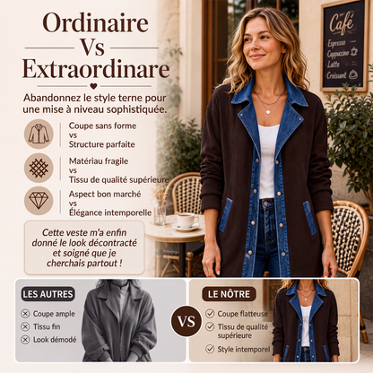 🧥 UNE TOUCHE QUI CHANGE TOUT | Veste Patchwork Esprit Denim -50%