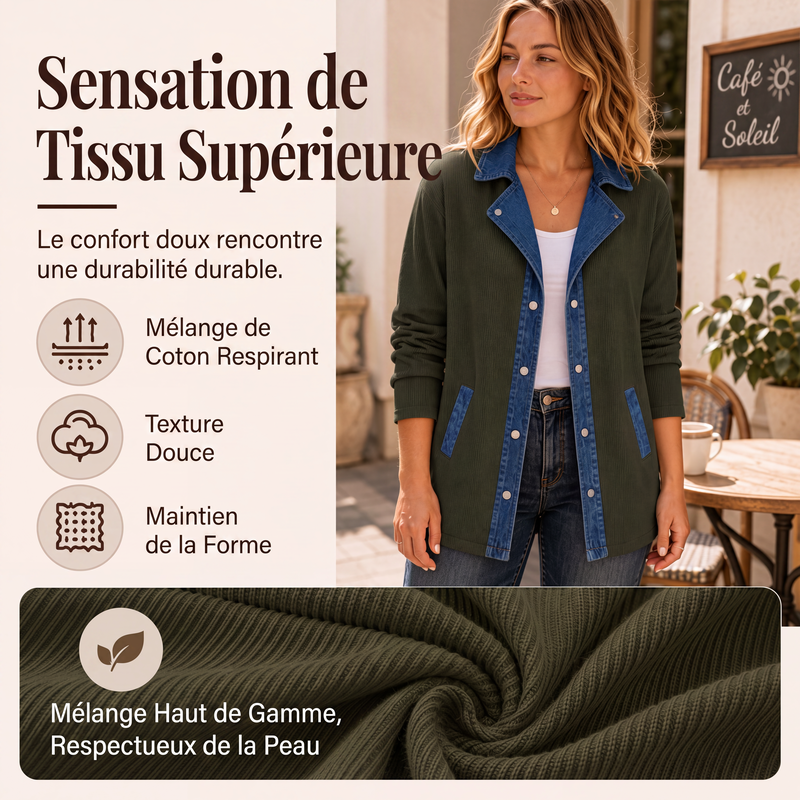 🧥 UNE TOUCHE QUI CHANGE TOUT | Veste Patchwork Esprit Denim -50%