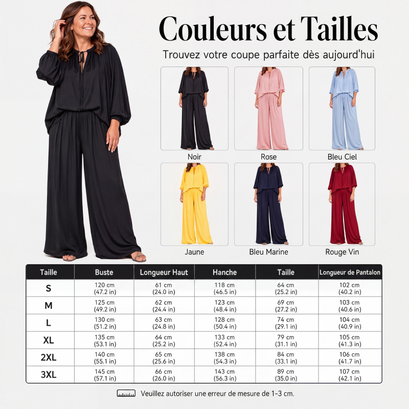 ✨ FACILE À PORTER, FACILE À AIMER | Ensemble Décontracté 2 Pièces -50%
