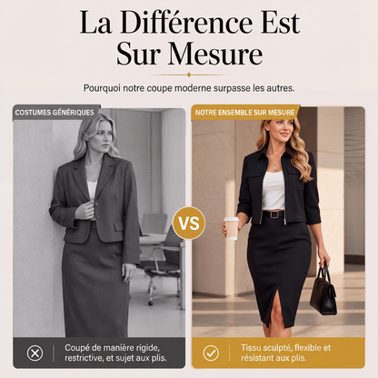 Ensemble de deux pièces jupe pour femme