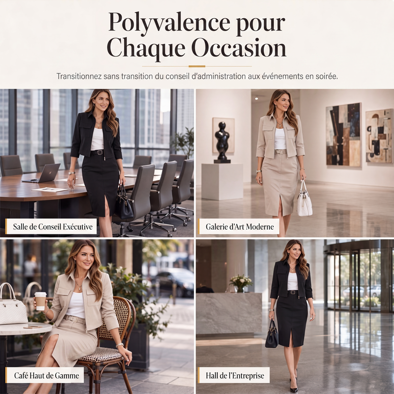 Ensemble de deux pièces jupe pour femme