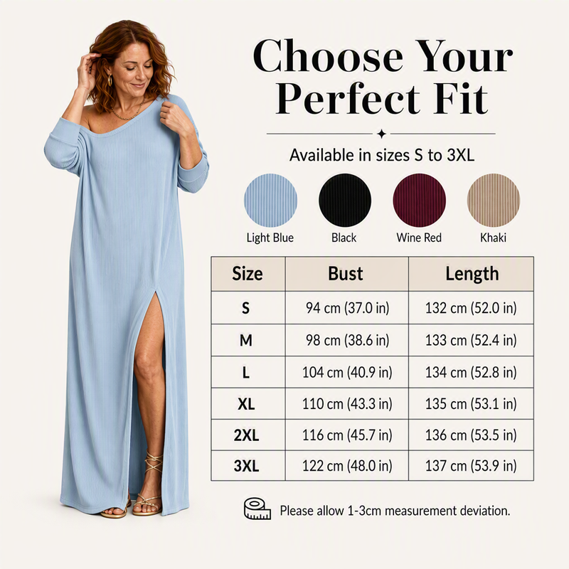 Robe femme à épaules dénudées et fente sur le côté